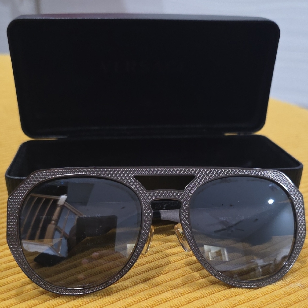 Versace Silver Frame Sunglasses